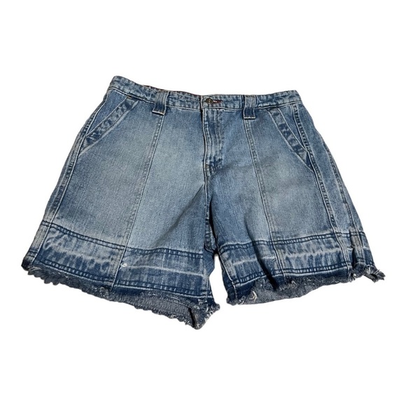 TOMMY Hilfiger Vintage distressed Y2K shorts womens size 12 - Picture 2 of 8